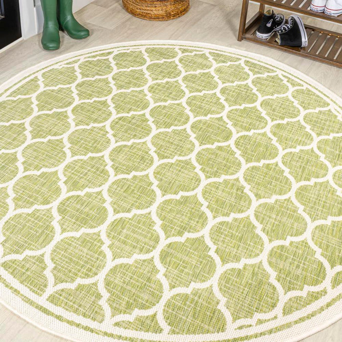 Matthews Moroccan Trellis Textured Weave Indoor/outdoor Area Rug