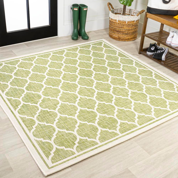 Matthews Moroccan Trellis Textured Weave Indoor/outdoor Area Rug