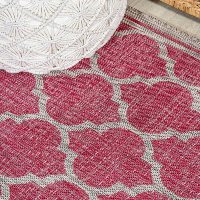 Matthews Moroccan Trellis Textured Weave Indoor/outdoor Area Rug