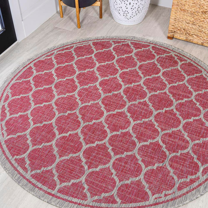 Matthews Moroccan Trellis Textured Weave Indoor/outdoor Area Rug