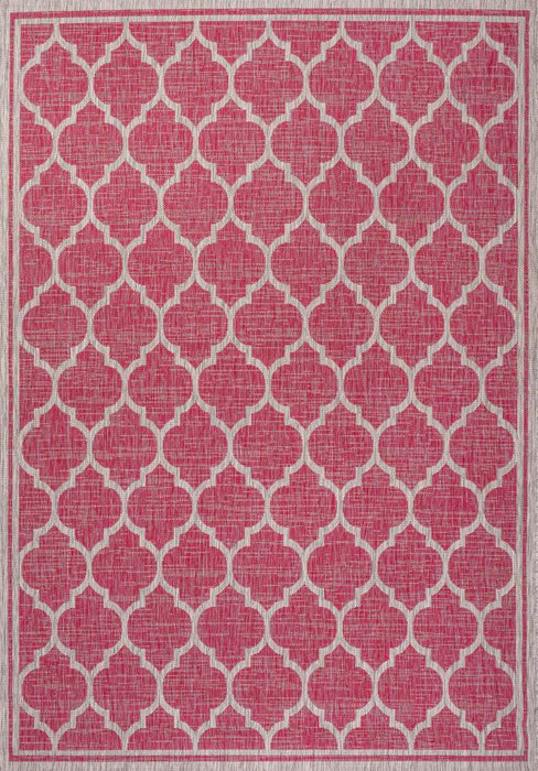 Matthews Moroccan Trellis Textured Weave Indoor/outdoor Area Rug