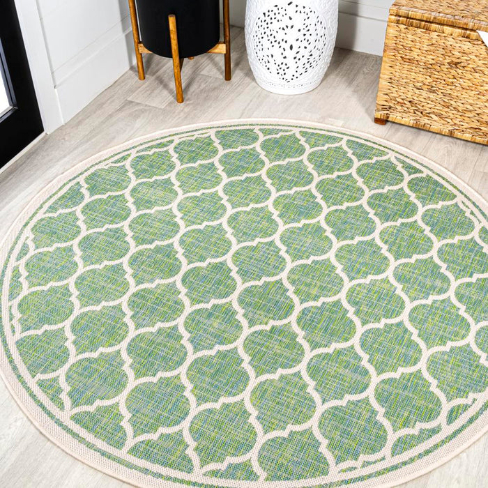 Matthews Moroccan Trellis Textured Weave Indoor/outdoor Area Rug