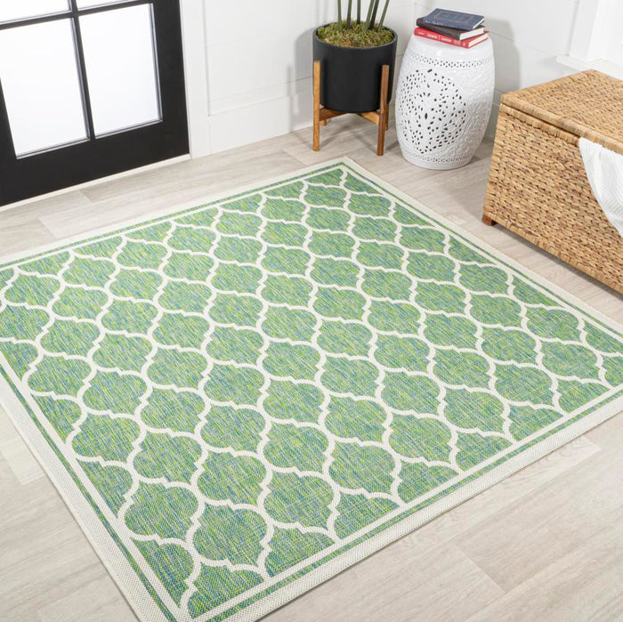 Matthews Moroccan Trellis Textured Weave Indoor/outdoor Area Rug