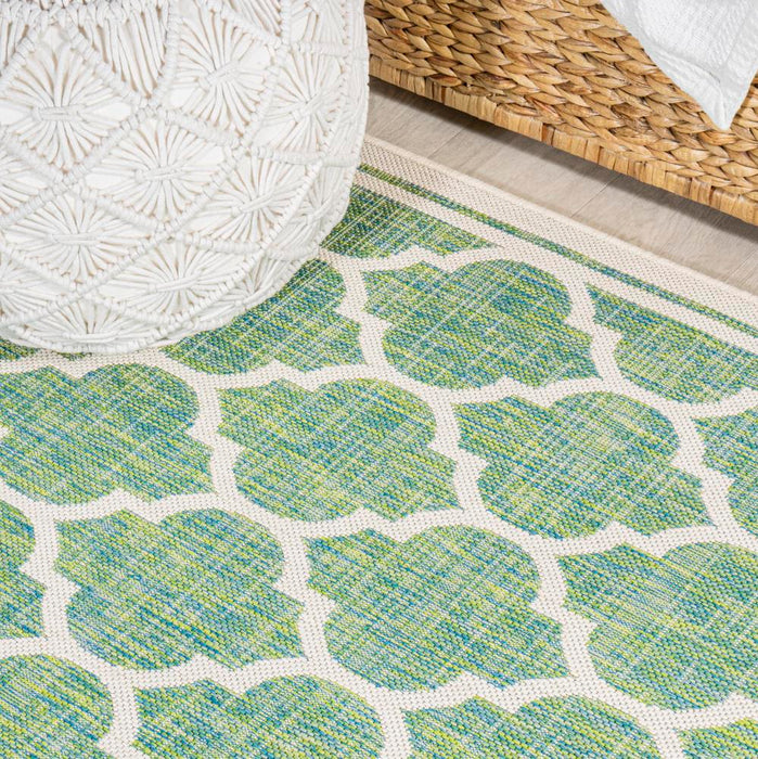 Matthews Moroccan Trellis Textured Weave Indoor/outdoor Area Rug