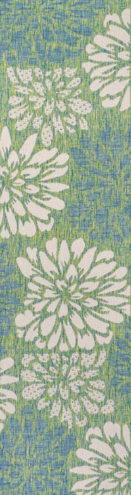 Garcia Modern Floral Textured Weave Indoor/outdoor Area Rug