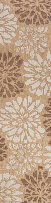 Garcia Modern Floral Textured Weave Indoor/outdoor Area Rug