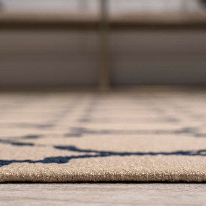 Loire Arabesque Ogee Trellis Indoor/Outdoor Area Rug