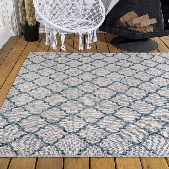 Loire Arabesque Ogee Trellis Indoor/Outdoor Area Rug