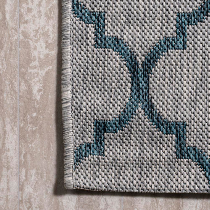 Loire Arabesque Ogee Trellis Indoor/Outdoor Area Rug