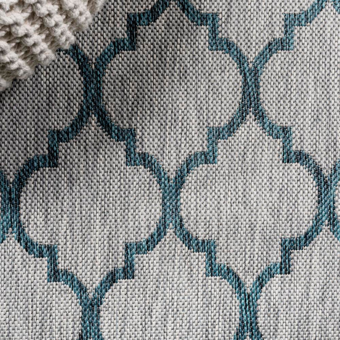 Loire Arabesque Ogee Trellis Indoor/Outdoor Area Rug