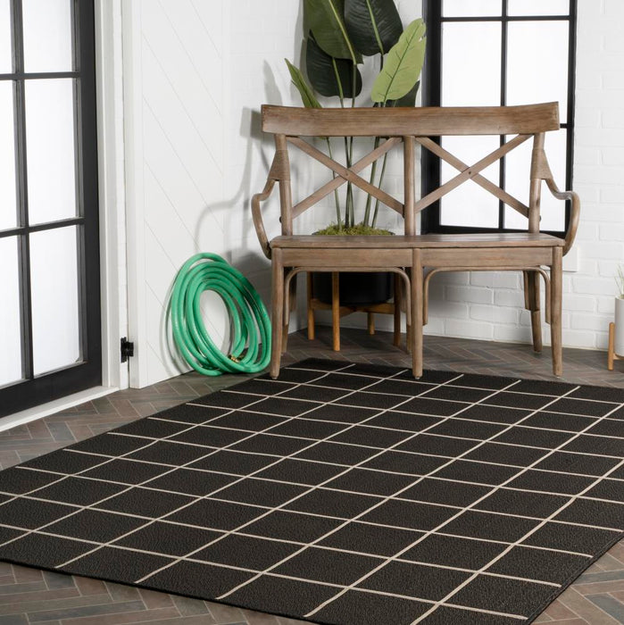 Mae Modern Squares Indoor/outdoor Area Rug